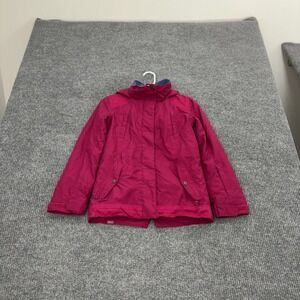 Roxy Jacket Girls M Pink Polyester DryFlight 10K Hooded Snowboard Ski Gorpcore